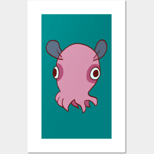 Dumbo Octopus 2 (Simple) Posters and Art